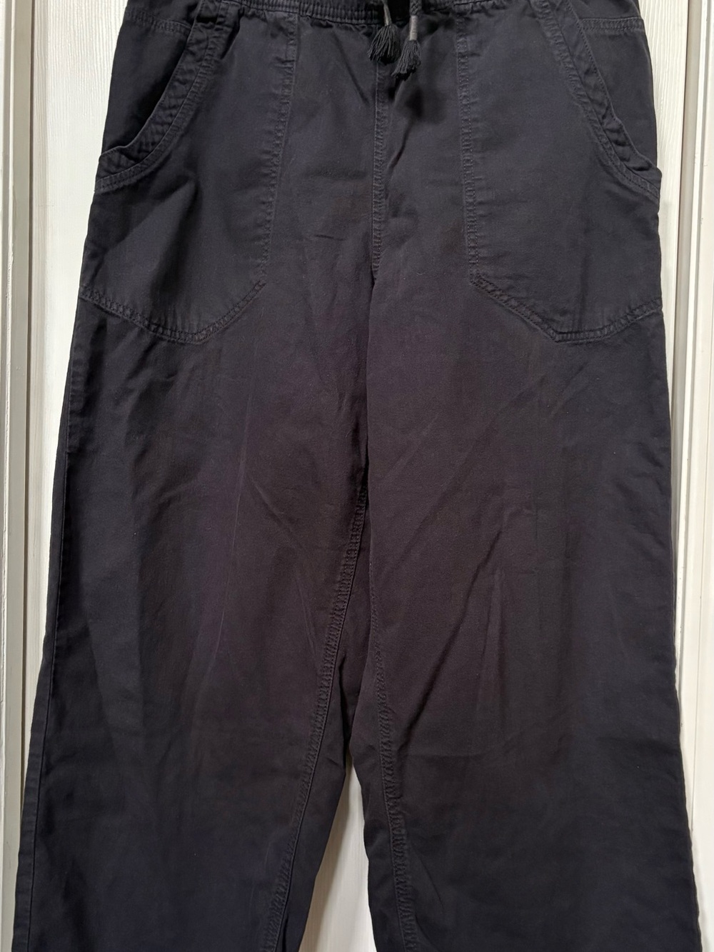 We The Free Black Drawstring Barrel Jogger Pants